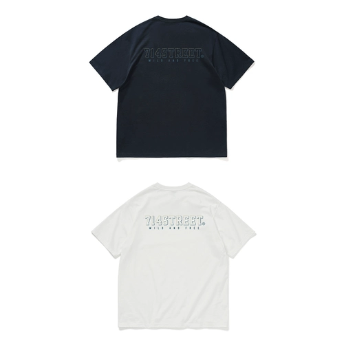 714street Текст выдолблен спереди и сзади короткие рукава