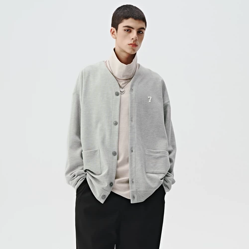 714street Свитер, кардиган, осенняя однотонная трикотажная парная одежда для влюбленных