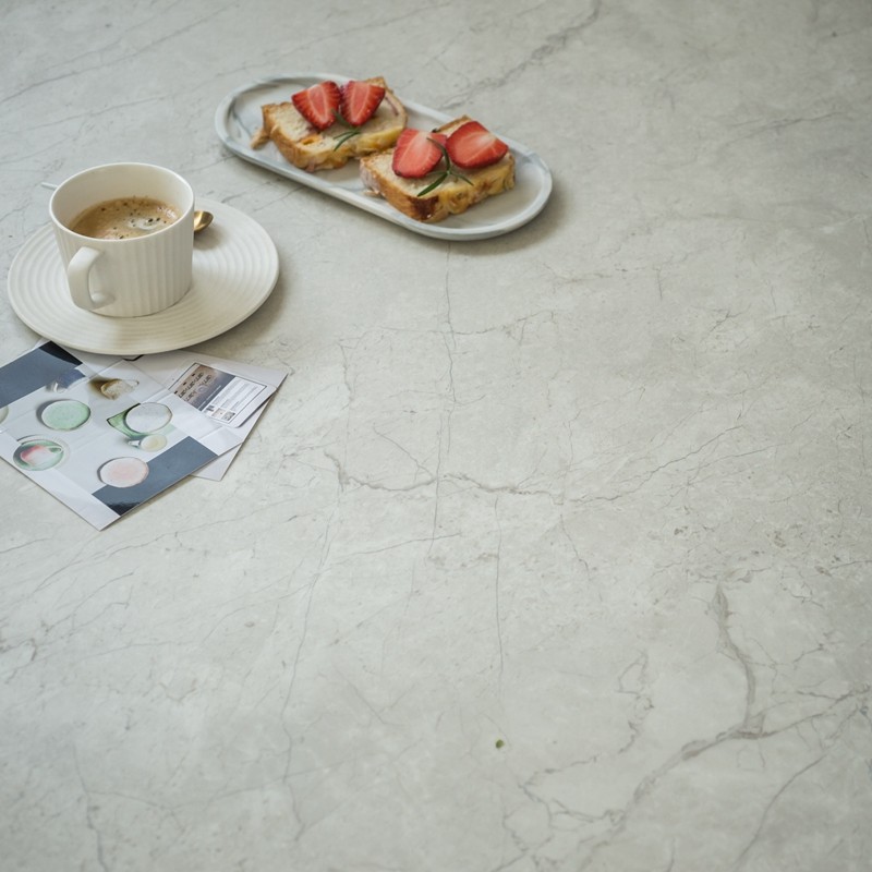 Photographic background paper PVC white grey cracks marble background cloth INS retro gourmet photo background props