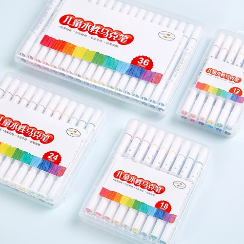 Маркер, детский комплект для школьников, фартук для рисования, мелки, 36 цветов, 24 цветов, ручная роспись, полный комплект