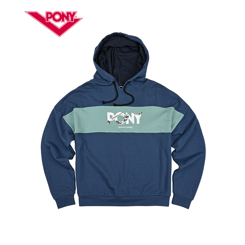 pony Official Boni Clearance Hooded Sweatshirt Fashion Men's and Women's Hood Pullover Sports Sweatshirt 93U2HA41