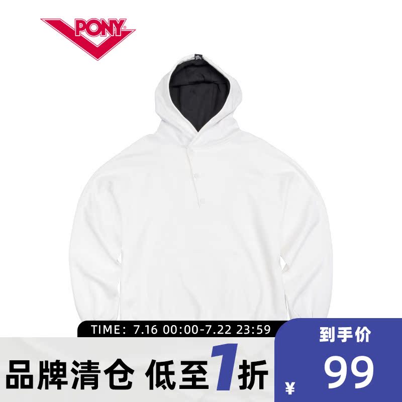 PONY Boni male and female covered head casual blouses 2019 autumn and winter even cap fashion trend sports blouses 93W2HA53