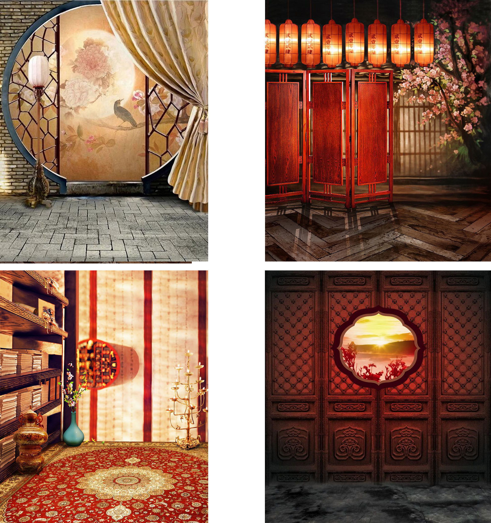 3D stereo background fabric backbackBreaksRed background fabric photography background cloth shooting background cloth sh62