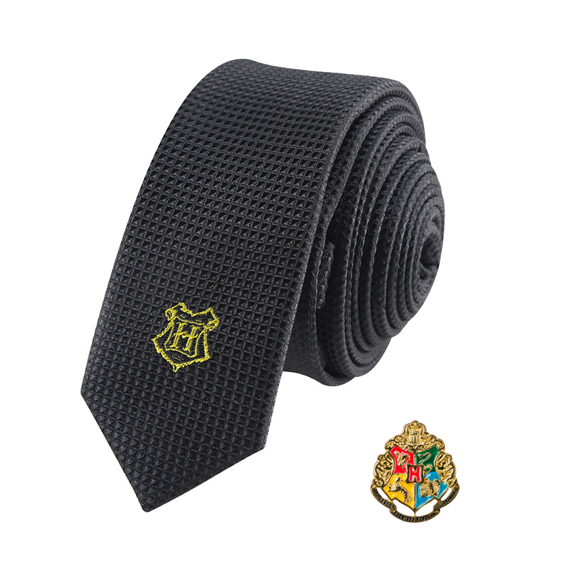 Cinereplicas Harry Potter around JK tie Hogwarts school badge Deathly Hallows badge gift box