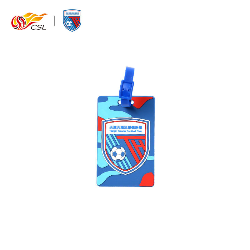 CSL Chinese Super League official Tianjin Tianhai football fans around the cheering expedition home team luggage tag