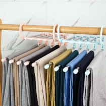 Multi-function pants rack Household multi-layer pants storage artifact Wardrobe incognito telescopic folding magic hanger pants clip