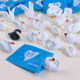 Crown Feather Swan Blind Bag Simulation Beautiful White Swan Animal Doll Creative Car Desktop Decorative Ornament