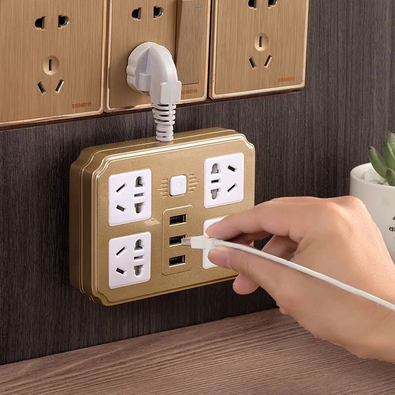 Bull Home Multifunction USB Socket Board With Wire Plug Converter Wireless Plug-in patch