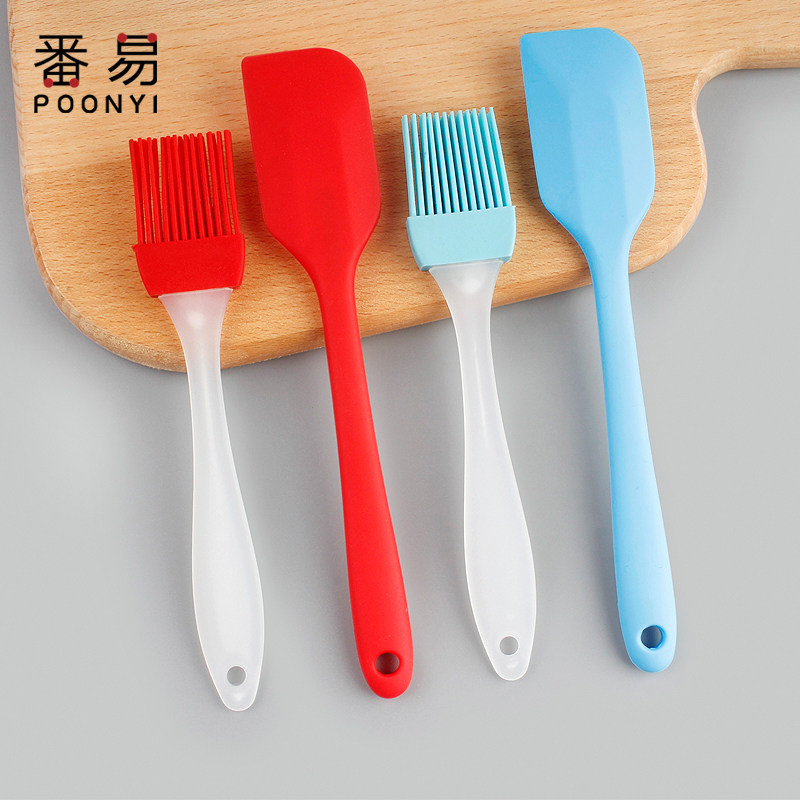 Ex-gratia consumption of baking high temperature resistant oil brush silicone scraper Home Kitchen Branded Barbecue without dropping brush oil Small