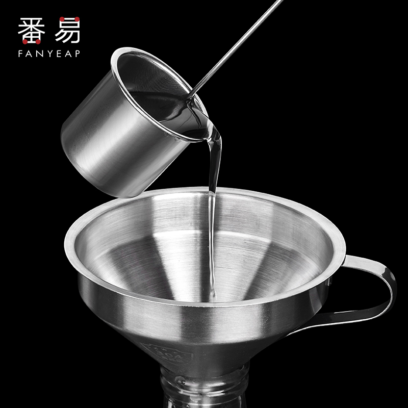 Wine tawler Wine Tager Stainless Steel Thickened Wine Spoon Funnel Wine Chanson Size caliber Oil Tie Long handle Home