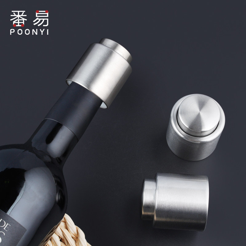 Extraction Stopper Cork Home Red Wine Stopper Vacuuming Stainless Steel Wine Lid Freshness Seal Plug Upscale Creativity