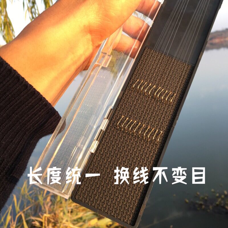 Black Pit Wild Fishing Desk Fishing Competitive Gold Sleeves No Prill Hook Line Double Hook Japan Imported Original Silk Hand Tied Hook Custom