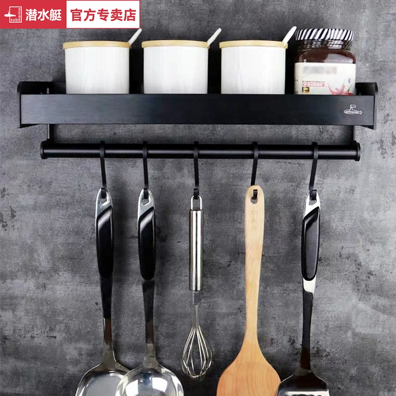 Giá đỡ nhà bếp ngầm miễn phí cú đấm nhà treo tường gia vị giá lưu trữ tiết kiệm không gian lưu trữ giá nhỏ cửa hàng bách hóa - Thiết bị sân khấu