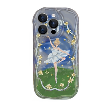 Riz rouge applicable k60 coque de téléphone portable k60pro k50 k50 50pro ballet fées k40s transparent silicone k30 crème tatouage note12 11 10 Femme douce 9