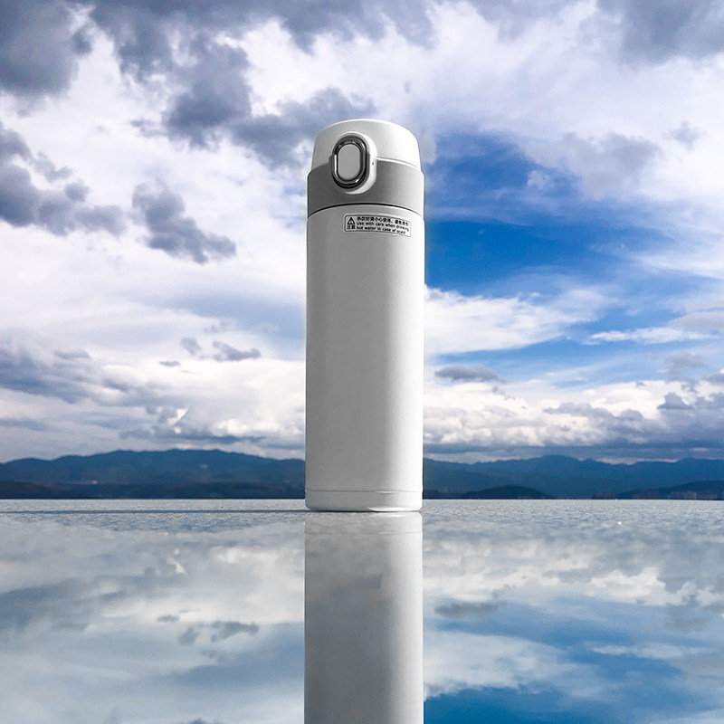 Insulation cup high-grade 316 stainless steel male and female students portable water cup ins simple bounce cover car vacuum cup