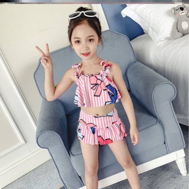 Children's swimsuit girls CUHK Baby Boy Split Princess 2021 New Speed Dry Foreign Air Cute Swimsuit Outfit