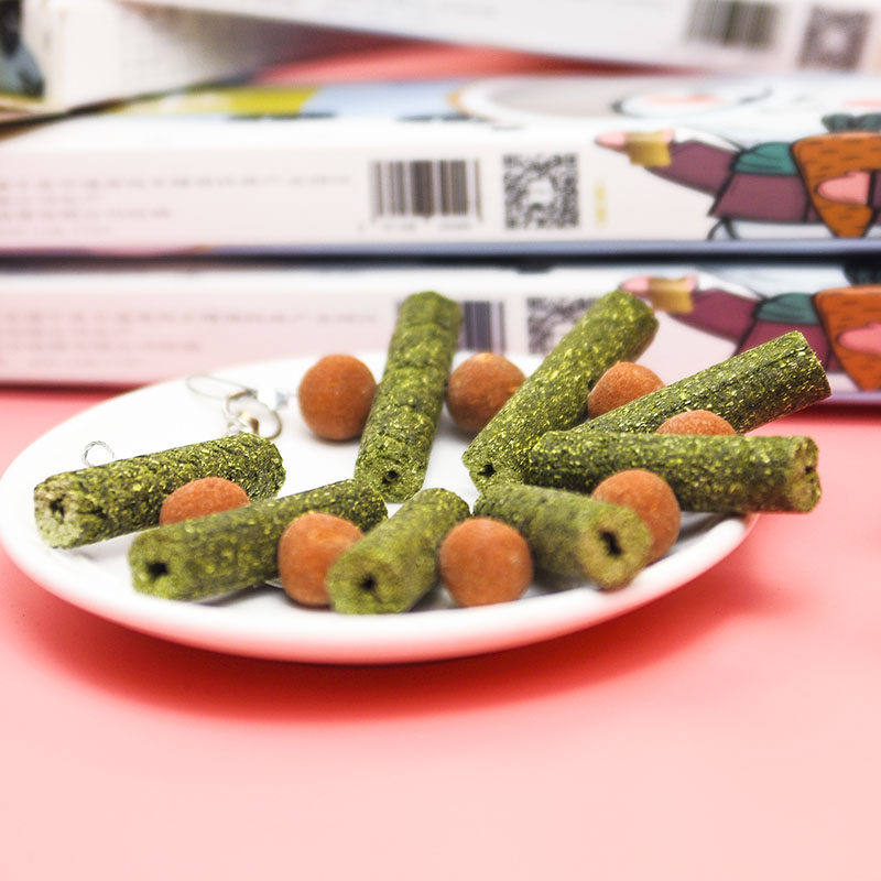 Baseball skewer fresh boutique pet molar snacks hamster young rabbit chinchilla alfalfa grass stick grass cake