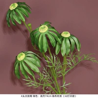 На солнечной энергии, рыжий, зеленый