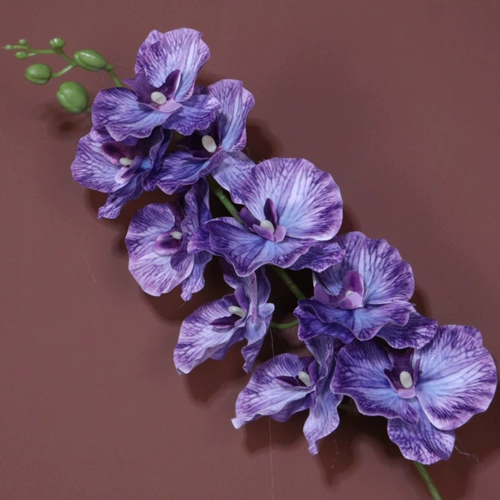 3D Phalaenopsis Foreign Trade White 9 -Heded Hadicap Wedding Свадебный отель Фон Фон Цветок