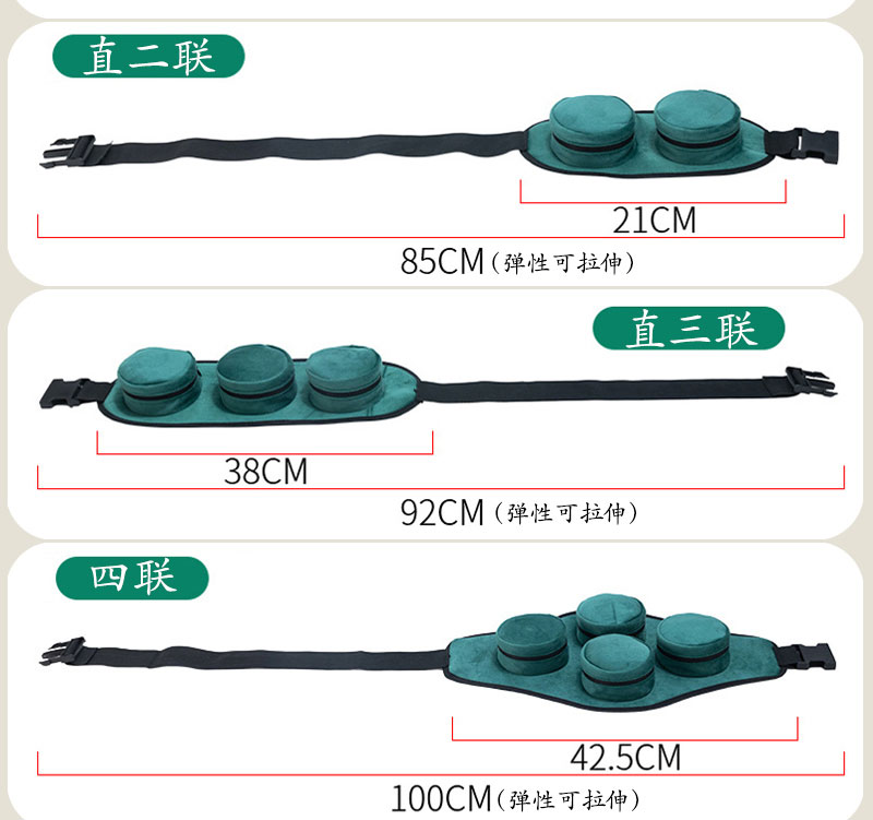 Portable Brass Moxibustion Box Smokeless Moxa Warmer for Abdomen Waist Traditional Wellness Tool in use