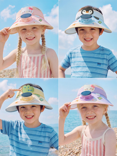 Children's Fan with Solar-Powered Sun Protection Hat, Summer Sunshade Hat for Boys and Girls, Baby Sun Hat, Sunshade Hat — 2