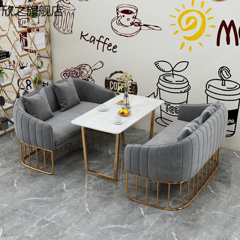 Cafeterias table and chairs guests office lounges in talks to receive sweet milk tea shop table and chairs combined simple and casual