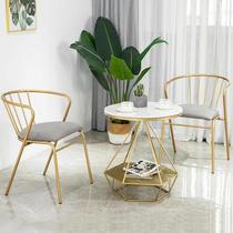 Nordic office meeting cafe Milk tea shop Leisure small round table chair table reception negotiation table and chair combination