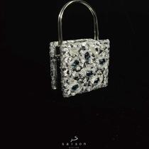 Saison Workshop original French embroidery Swarovski diamond sequin handmade bag course material package