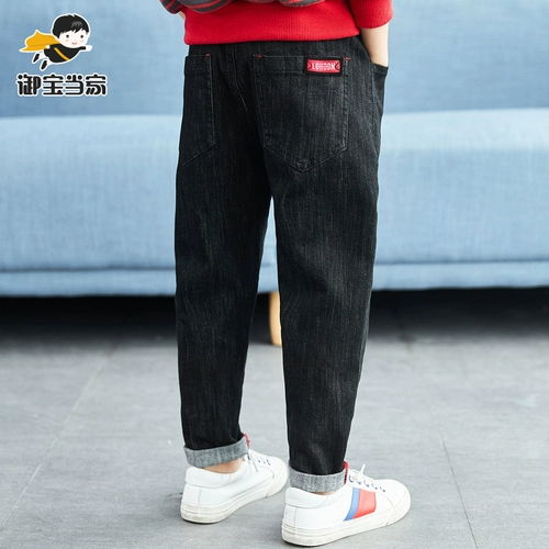 Штаны для мальчиков, осенние детские джинсы, 2020, в западном стиле, подходят для подростков