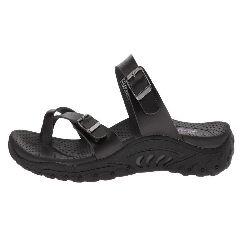 Skechers / SKECHERS dép thể thao nữ pin toe toe đi du lịch bãi biển mùa hè Hoa Kỳ thư trực tiếp 9033965 - Dép thể thao dép mlb real