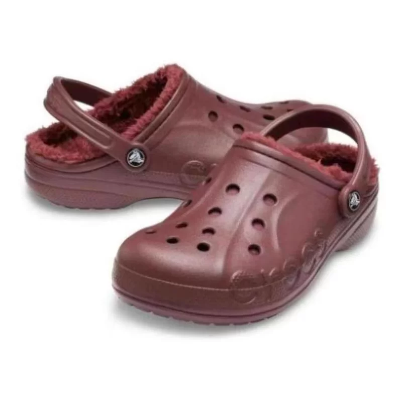 Женские уличные туфли с отверстиями CROCS/ с бархатной комфортной сандалией-плюшем, прямая доставка из Америки C208s