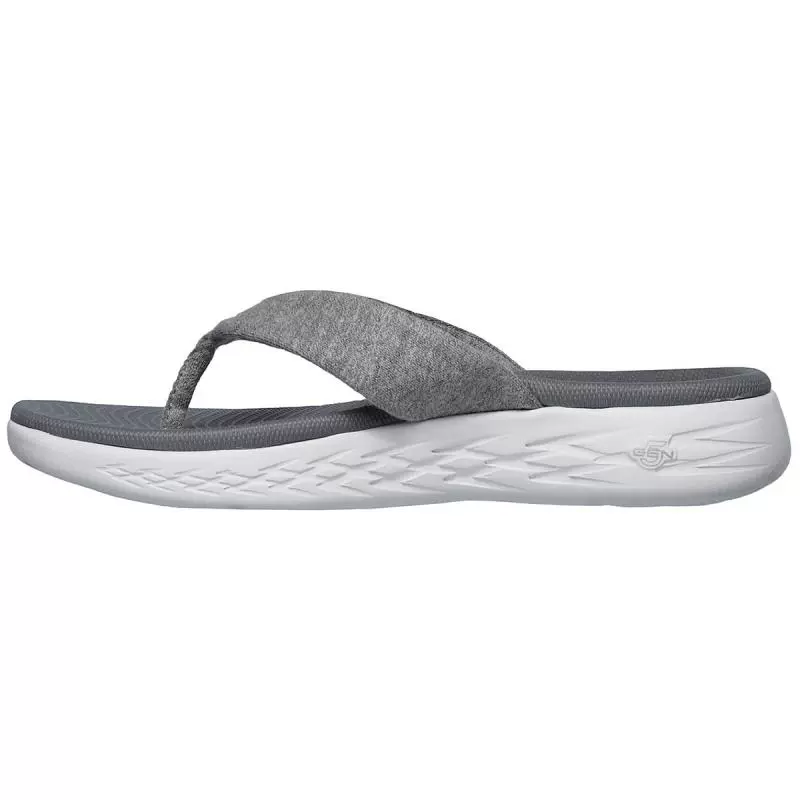 Giày thể thao Skechers / SKECHER dép thể thao pinch phẳng phẳng thoải mái đệm mùa hè 2057989 - Dép thể thao dép gà