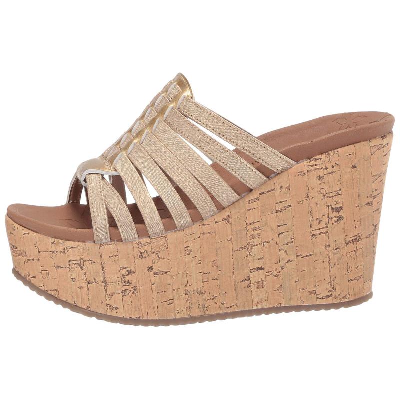Giày thể thao nữ Skechers / SKECHERS cao gót đế bằng phẳng với mũi chân thoải mái 9183881 - Dép thể thao dép balenciaga