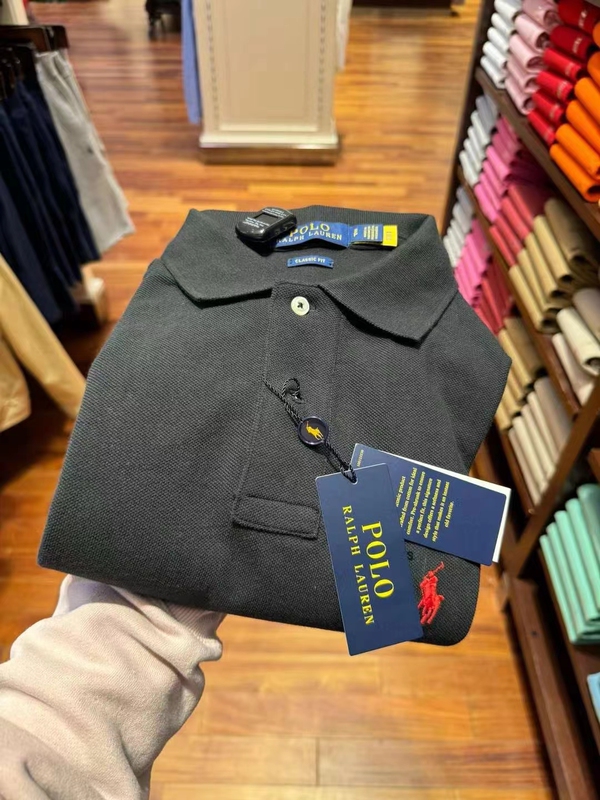 Directly Shipped from the Usa: Ralph Lauren Men's Classic Two-Button Polo Shirt with Pony Logo, Short Sleeve