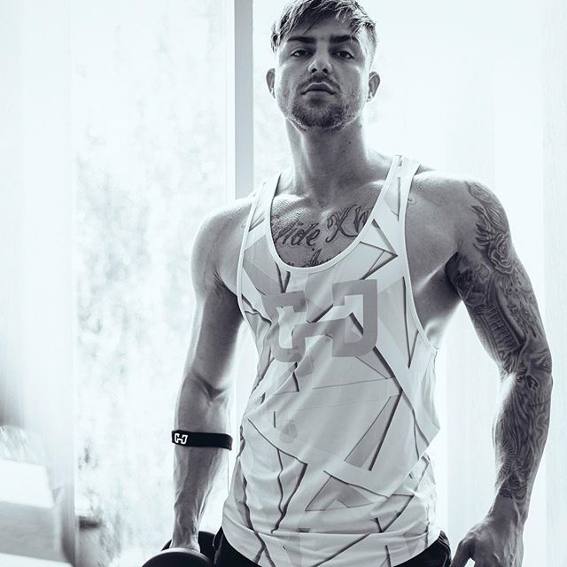 Muscle fitness dog brothers sports vest men sleeveless quick-drying running fitness basketball training base stretch summer