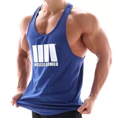 Muscle fitness dog brother sports and leisure summer I-shaped running training vest Elastic breathable vest sleeveless T-shirt
