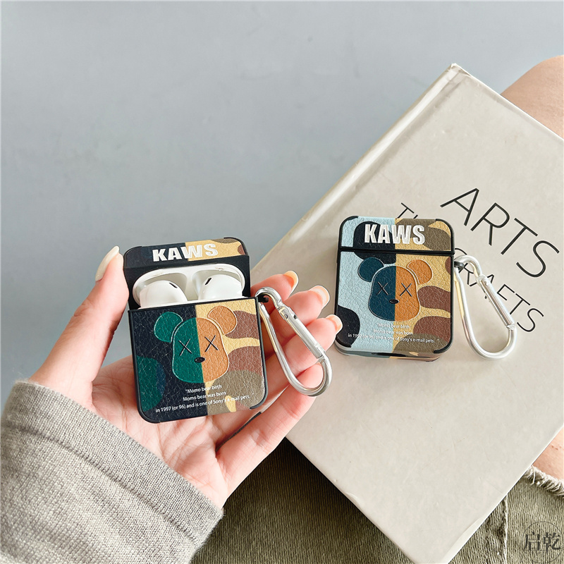 Tidal Violent Bears Airpods Protective Shell Sleeve 2 Generations 3pro Apply Apple Wireless Bluetooth Headphones 23 1 Generation Silicone Anti-Fall Softbox Personality Creative Cartoon Net Red Couple Men And Women New