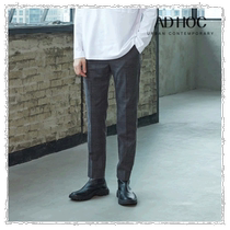 South Korean straight mail Ad Hoc cotton pants mens elastic Band Glen striptypants