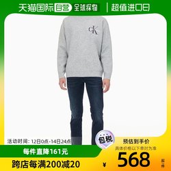 Calvin Klein sweater ຜູ້ຊາຍຄໍມົນອອກແບບພິມ J319662 ຄົນອັບເດດ: cardigan ຜູ້ຊາຍ