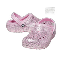 Korean Direct Mail Crocs More Ice Sports Classic Lined Clogs Glitter Toddler Flamingo 207