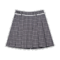 South Korea Direct Mail MARJE 100 Hitch Plaid Striped Pleat Skirt