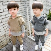 Childrens Quần áo nam mùa thu Outfit 2020 New Kids 2 Sports 3 bé Xuân Thu Set 4 Kids Clothes 5 tuổi.