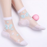 Sandal vớ mặc bên ngoài dễ thương siêu xanh mùa hè bé mùa hè mỏng sợi cô gái tinh childrens ngày Loritta.