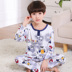 Bé Pyjama 3 mùa xuân và mùa thu ngày bông ba chàng trai 2 dễ thương hai mảnh bộ Bốn mỏng cậu bé bốn năm tuổi và trẻ em. 