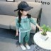 Trẻ em ăn mặc cô gái bộ Xuân Thu 2020 mới trẻ em thể thao mùa thu không khí chiếc váy cô gái Hàn Quốc phiên bản của bộ hai mảnh. 