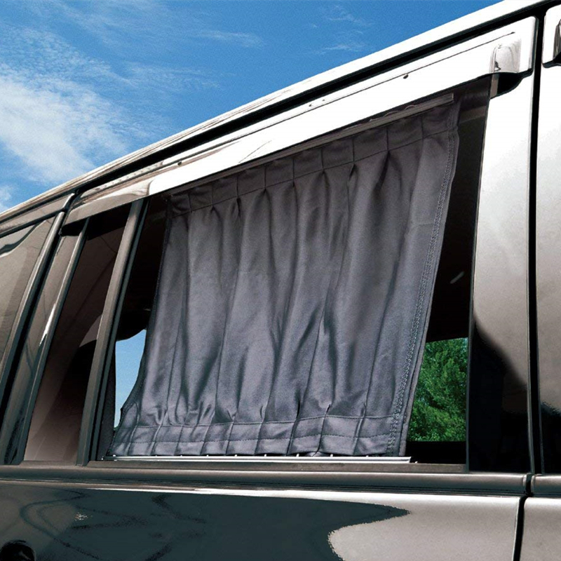 Double-Track Car Curtains for Sedans, Sunshade for Car Side Windows, Sun Protection and Heat Insulation Mesh, Universal Type Double-Track Car Curtains for Sedans, Sunshade for Car Side Windows, Sun Protection and Heat Insulation Mesh, Universal Type