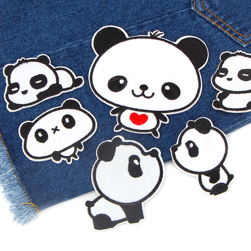 Cartoon Cloth Patch Patches Clothing Accessories Clothing Accessories Clothes Pants Trim to Panda Cartoon Cloth Patch