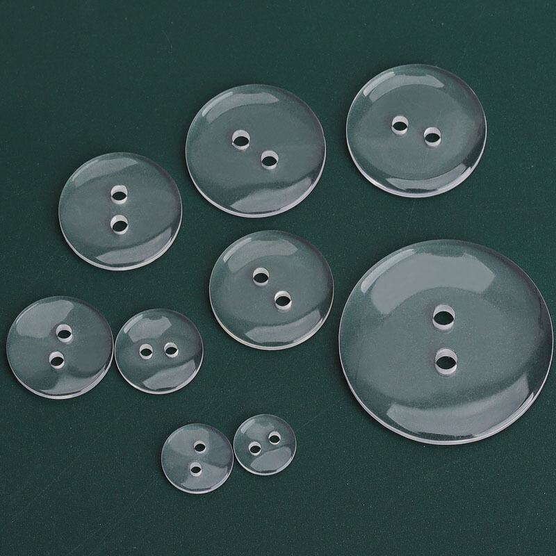 Transparent Buttons, Invisible Buttons, Coat and Jacket Inner Buttons, Versatile Small Button Pads, Round Two-Hole Bread Buttons