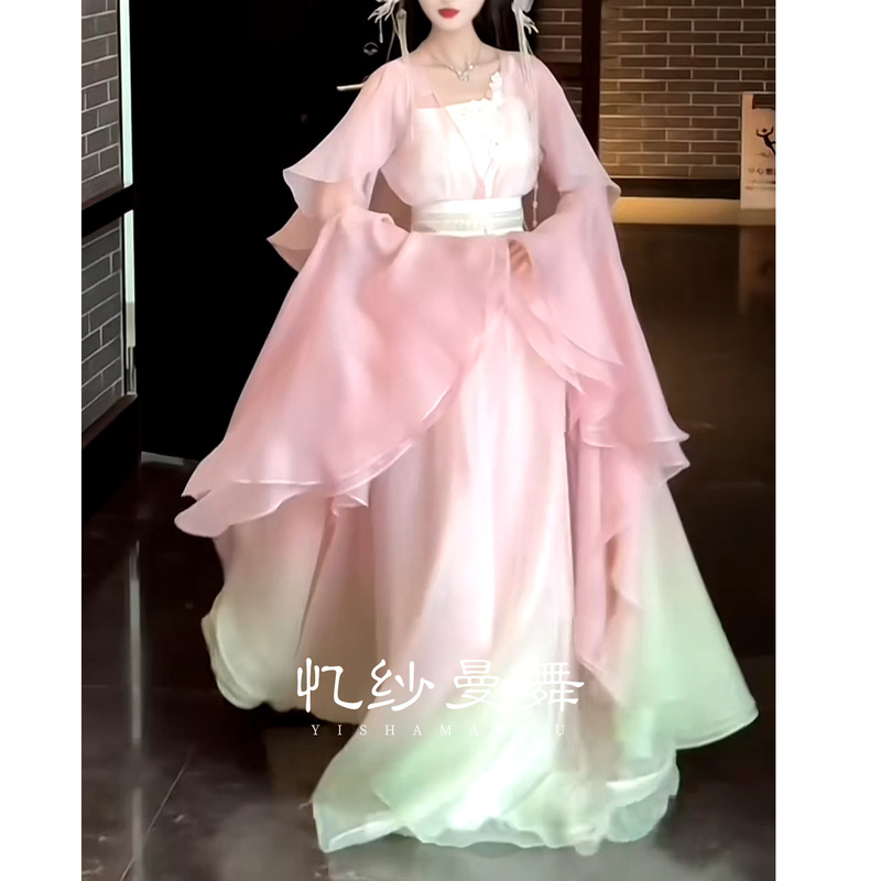 Super Popular Hanfu for Women, 2026 New Summer Style, Ancient Style Adult Fairy-Like Costume, Daily Wear for Women, Classical Dance Performance Outfit