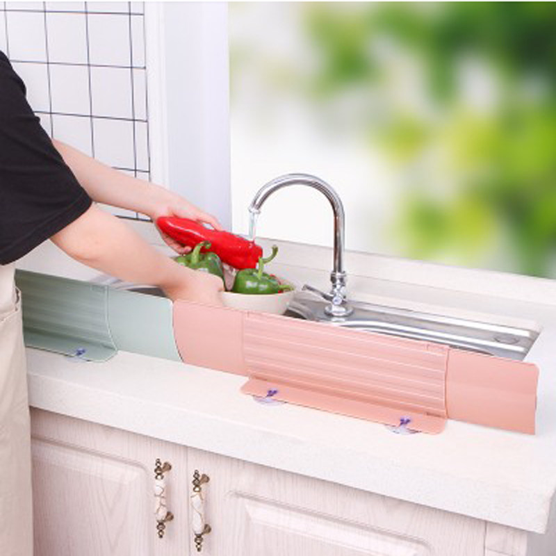 Silicone sink Water retaining plate Home pool dishwashing basin kitchen anti-splash water riser Wash Vegetable Basin Waterproofing plate